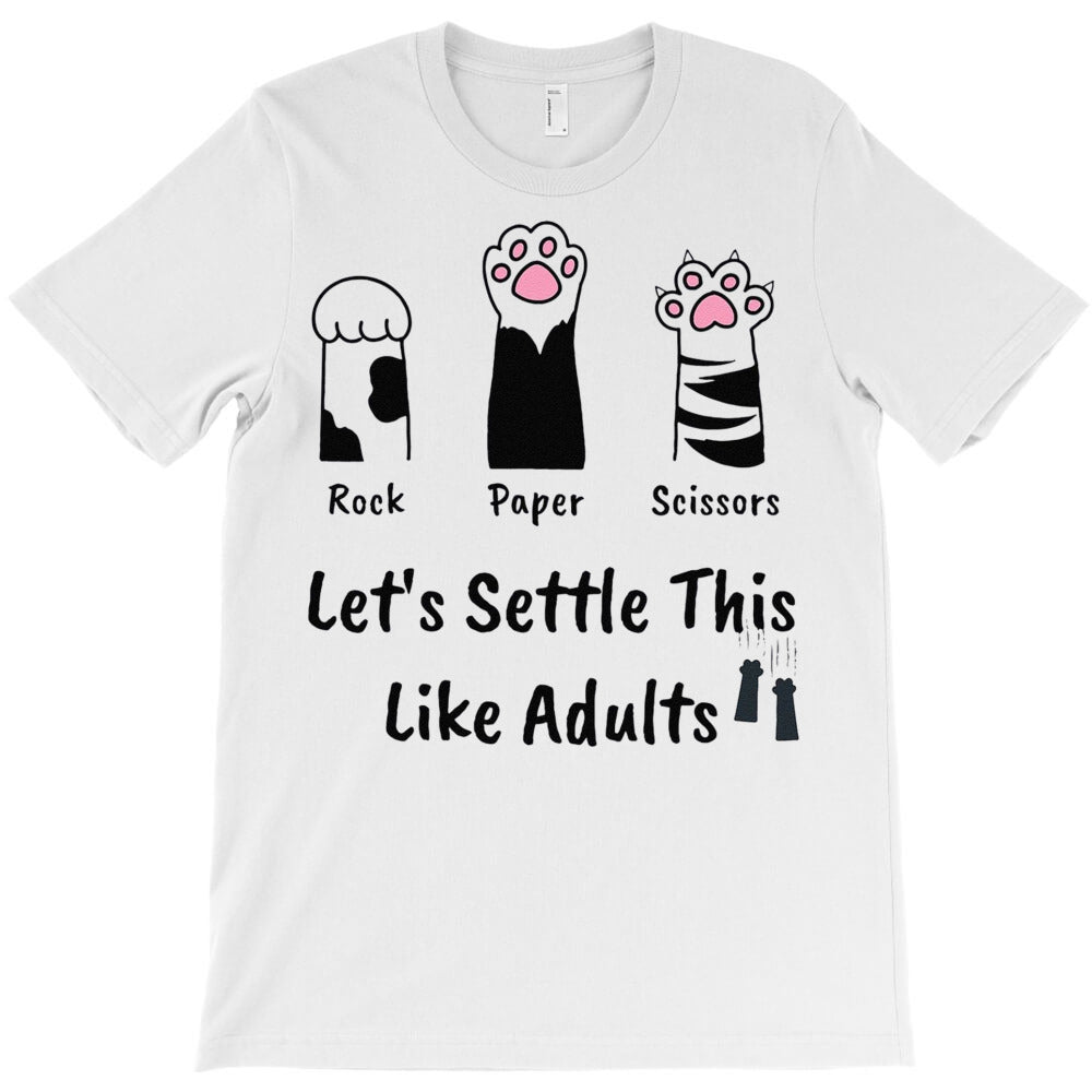 Cat Lover Rock Paper Scissors T-Shirt - T-Shirt, Sweatshirt, Hoodie