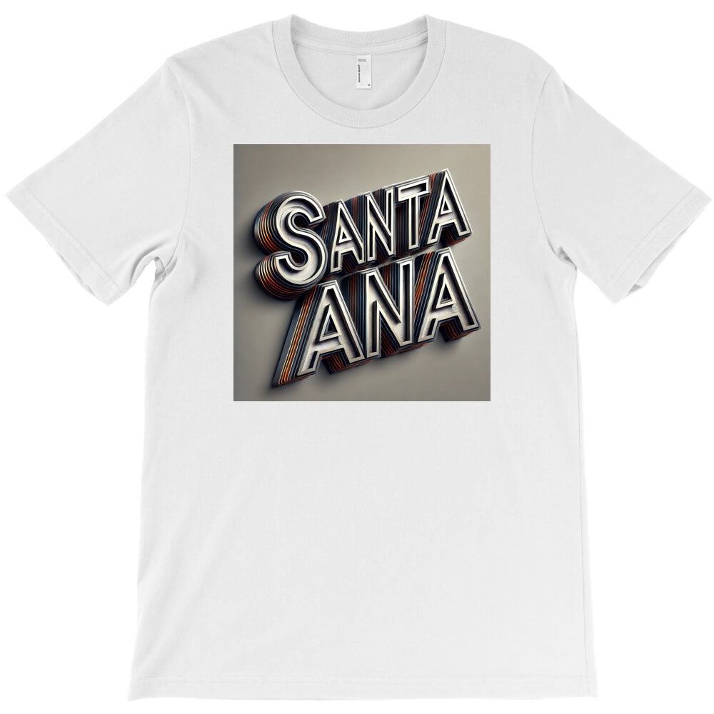 santa ana 3d typography design T-Shirt - T-Shirt, Sweatshirt, Hoodie