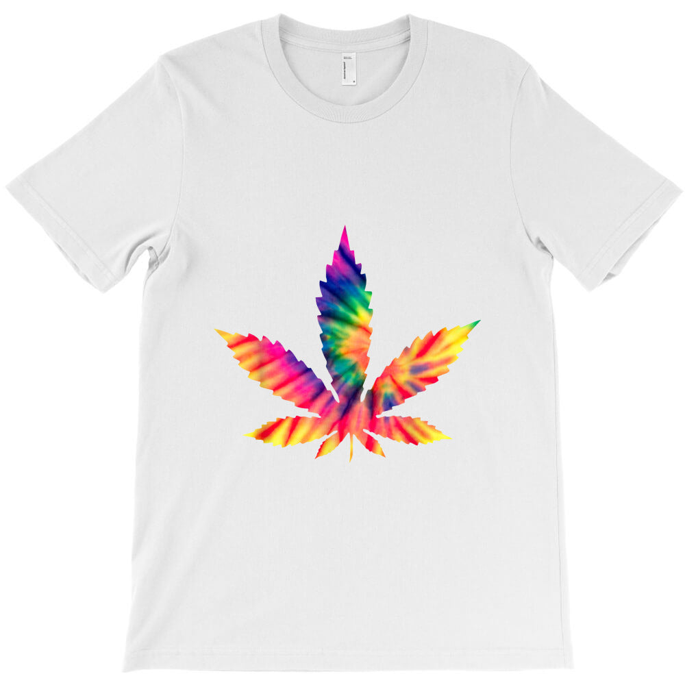 tie dye marijuana weed leaf cannabis hemp stoner pot smoker T-Shirt - T-Shirt, Sweatshirt, Hoodie