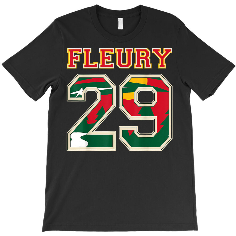 fleury 29 wild goalie flower minnesota pro ice hockey t shirt T-Shirt - T-Shirt, Sweatshirt, Hoodie