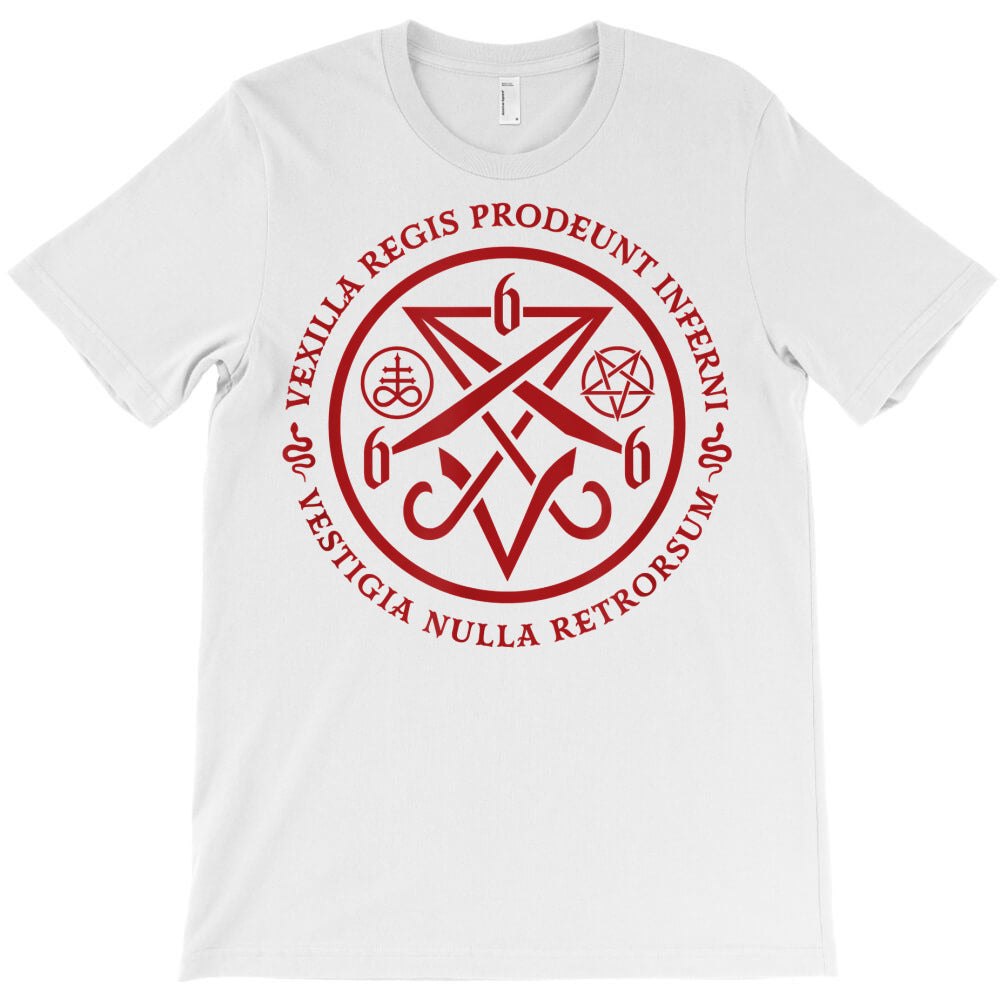 satanic symbols w latin words (translation in description) t shirt T-Shirt - T-Shirt, Sweatshirt, Hoodie