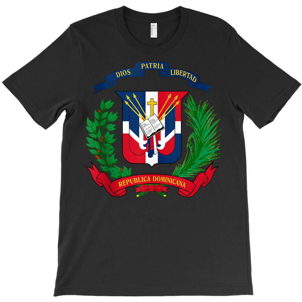 coat of arms republica dominicana bandera dominican flag tank top T-Shirt - T-Shirt, Sweatshirt, Hoodie