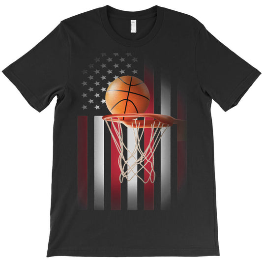 basketball coach lover samerican flag basketball250 basket basketball T-Shirt - T-Shirt, Sweatshirt, Hoodie