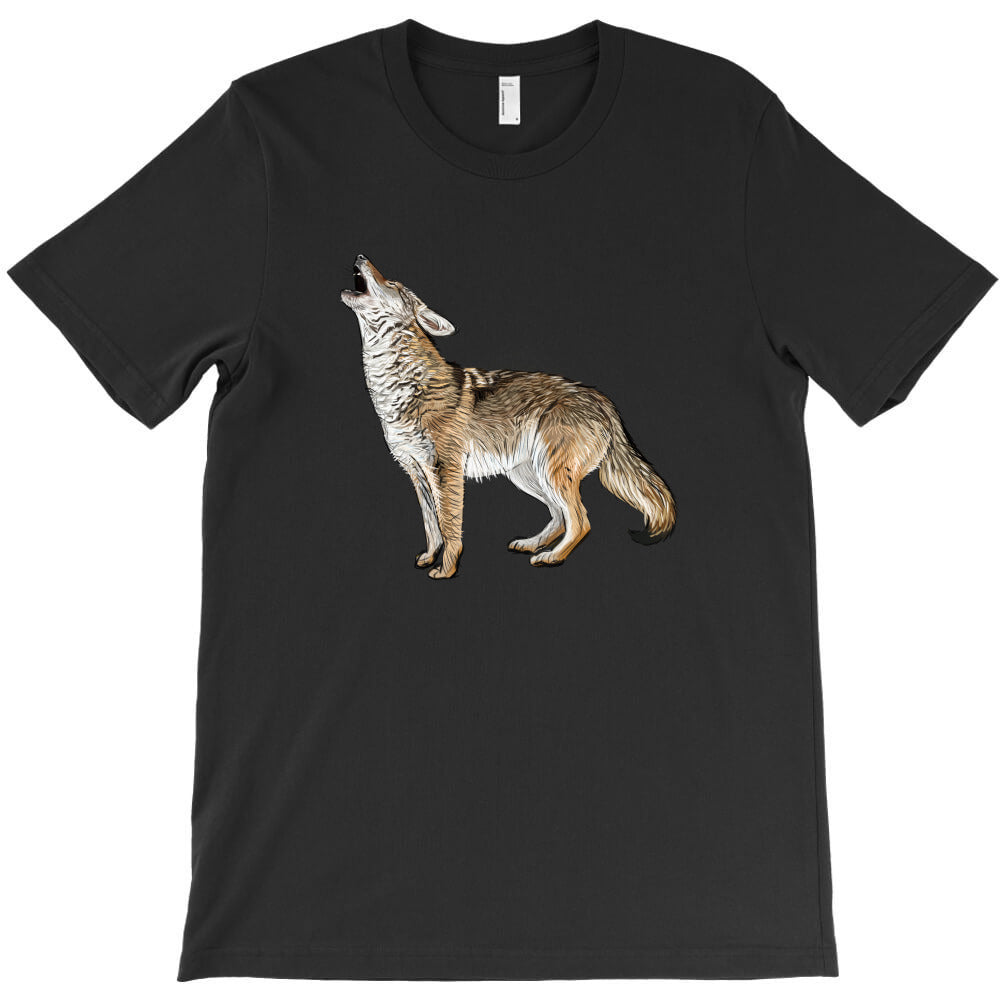 Howling Coyote T-Shirt - T-Shirt, Sweatshirt, Hoodie