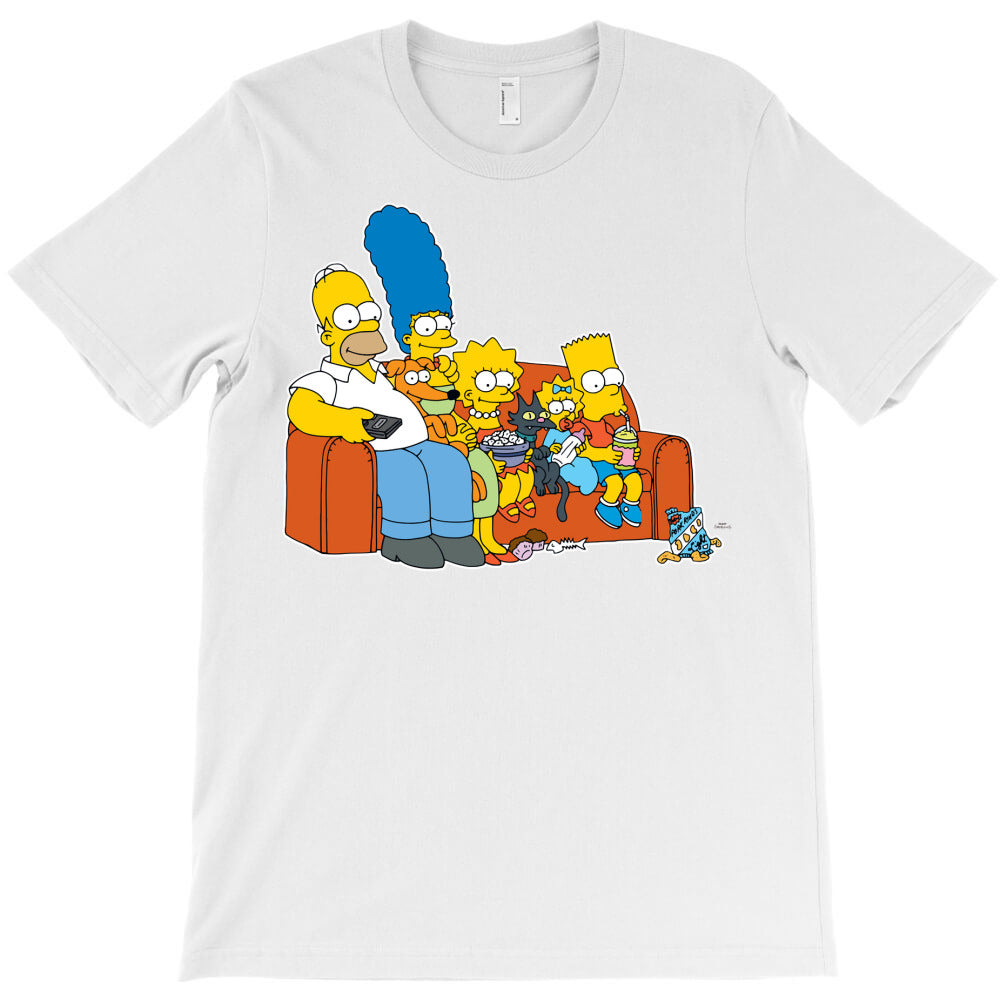 the simpsons homer marge maggie bart lisa simpson couch long sleeve t T-Shirt - T-Shirt, Sweatshirt, Hoodie