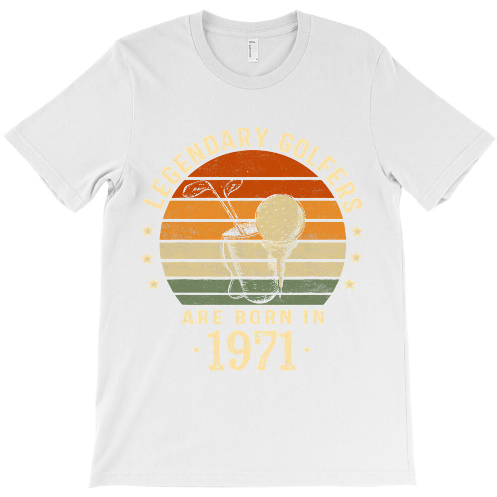 legendary golfers are born in 1971 50th birthday golf gift t shirt T-Shirt - T-Shirt, Sweatshirt, Hoodie