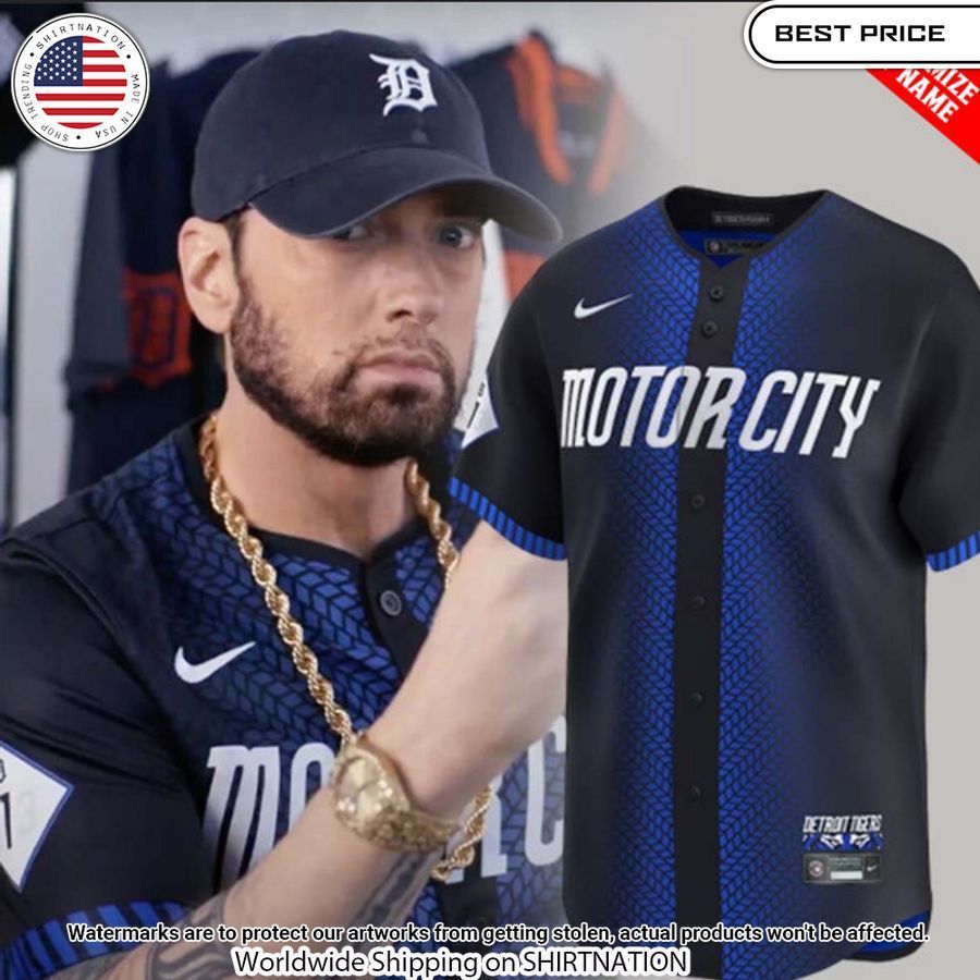 Personalization Detroit Tigers Motor City Baseball Jersey baseball jersey product view 1