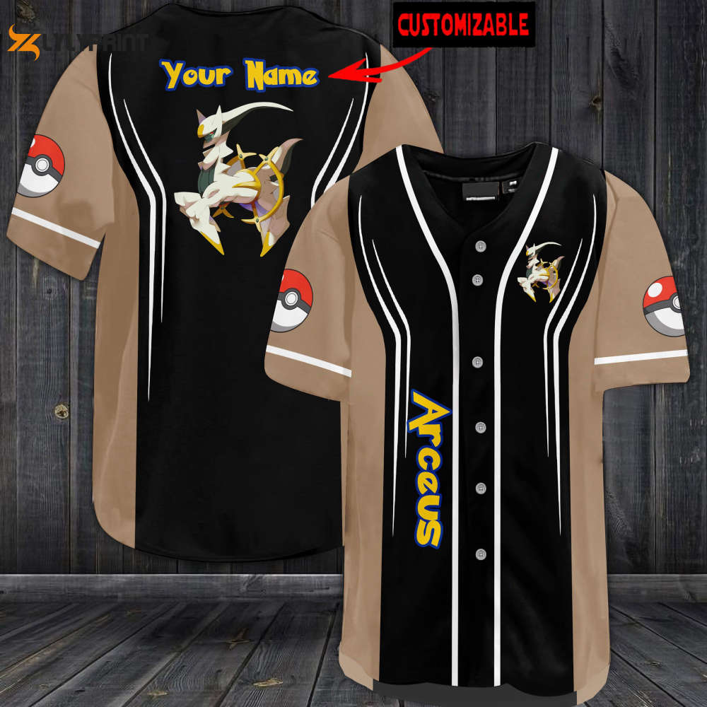 Personalized Arceus Baseball Jersey - lylyprint.com baseball jersey product view 1