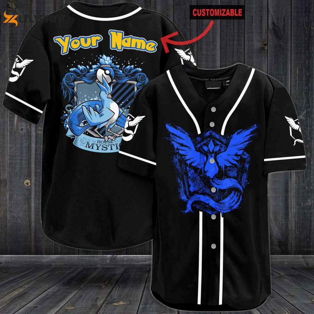 Personalized Articuno Mystic Baseball Jersey - lylyprint.com baseball jersey product view 1
