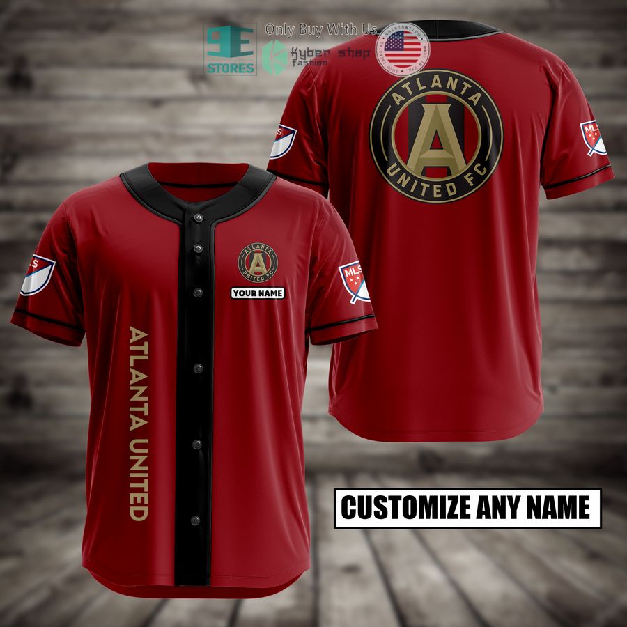 BEST Personalized Atlanta United Custom Baseball Shirt baseball jersey product view 1