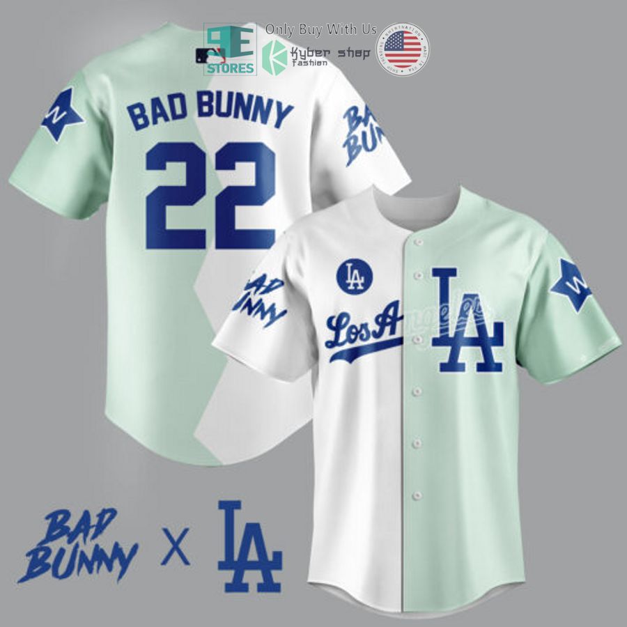 BEST Personalized Bad Bunny x MLB team Baseball Jersey baseball jersey product view 1