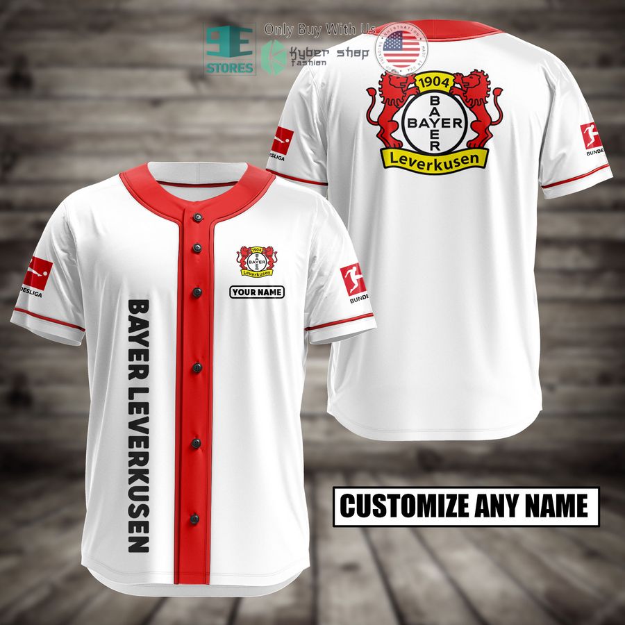 BEST Personalized Bayer Leverkusen Custom Baseball Shirt baseball jersey product view 1