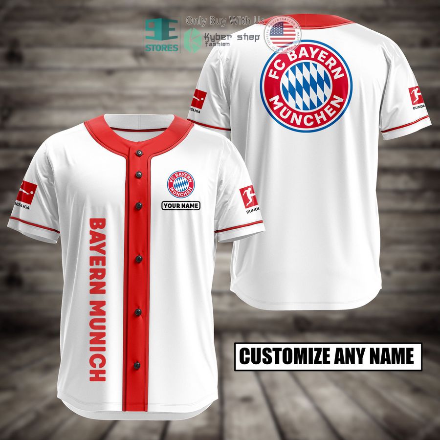 BEST Personalized Bayern Munich Custom Baseball Shirt baseball jersey product view 1