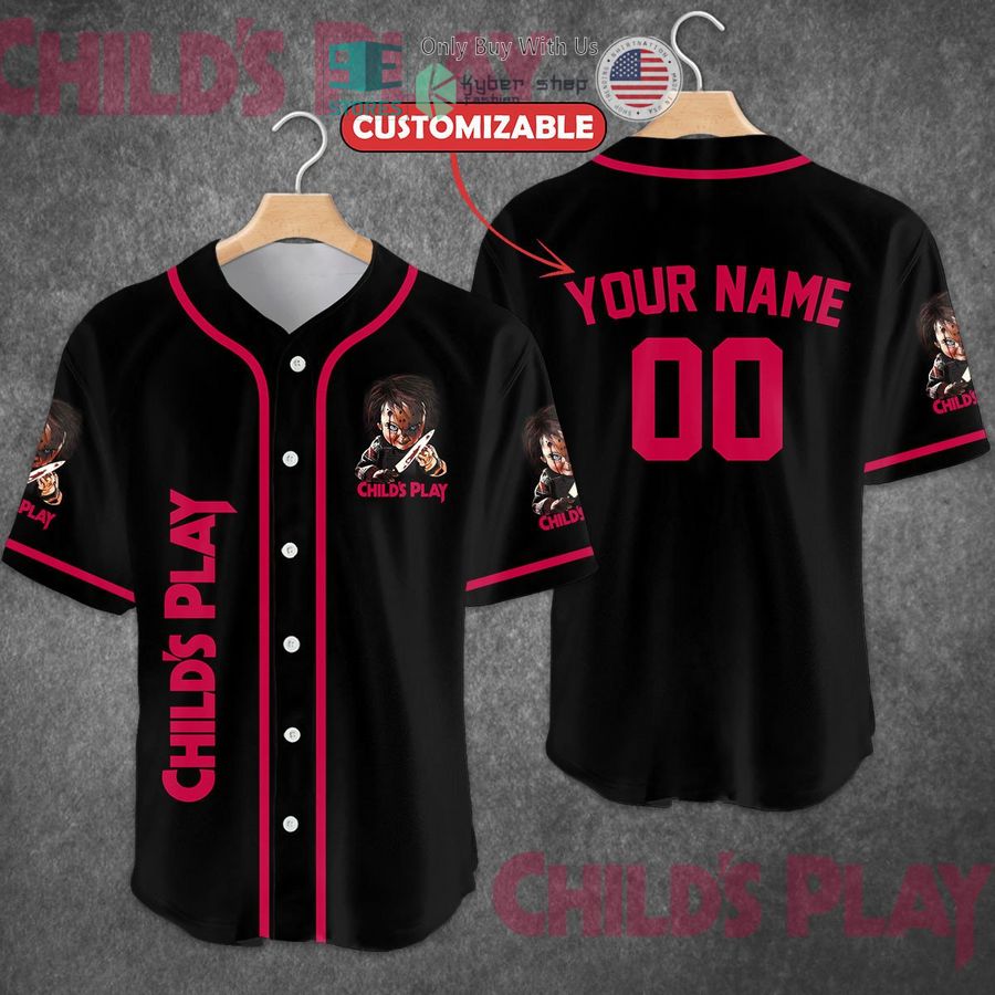 BEST Personalized Child's Play Baseball Jersey baseball jersey product view 1