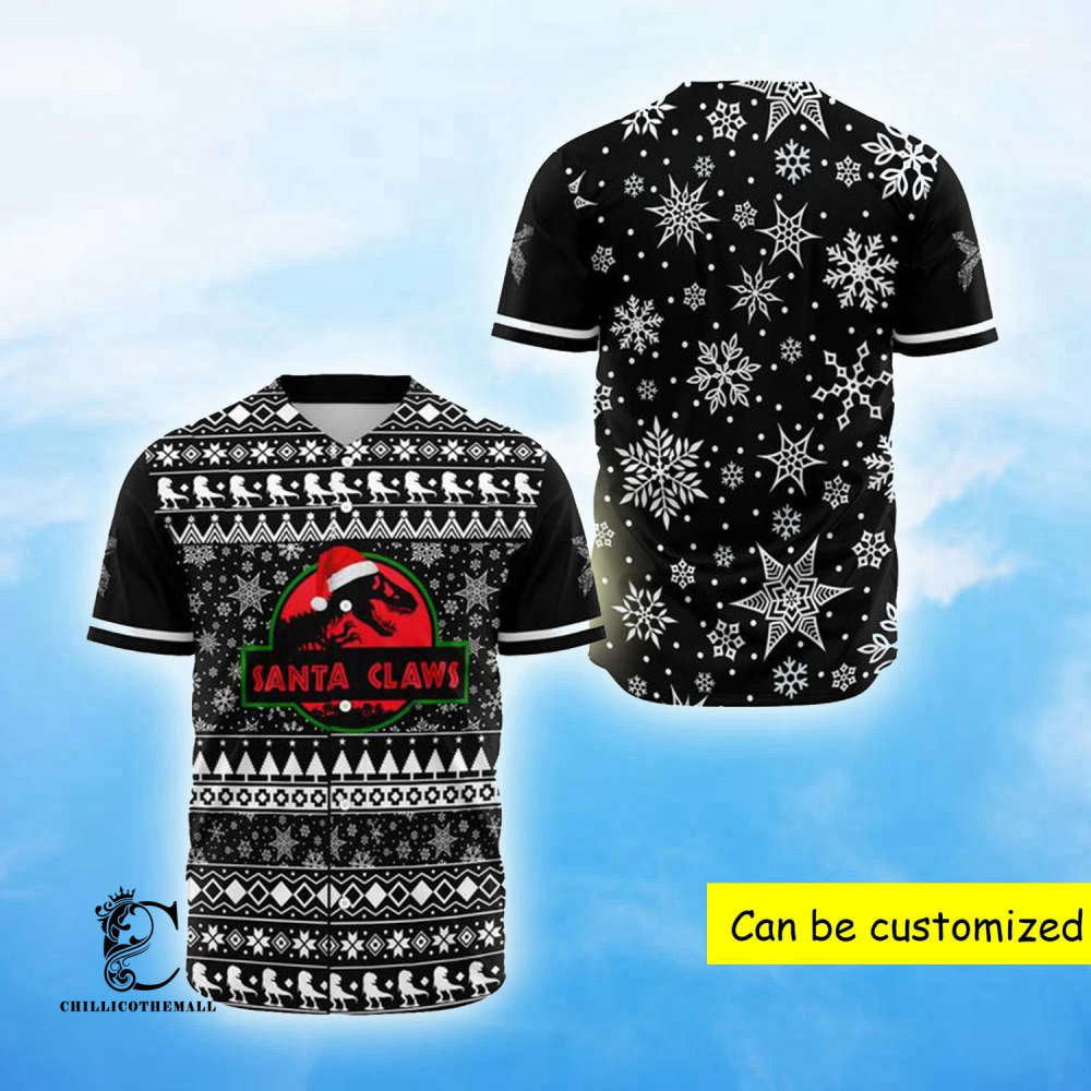 Personalized Christmas Special Rave Edm Baseball Jersey - Aopprinter baseball jersey product view 2