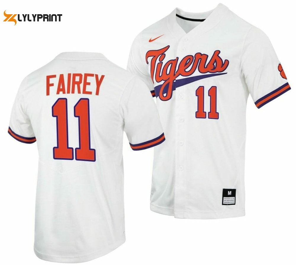 Personalized Clemson Tigers Baseball Jersey Custom Name For Fans BJ0145 - lylyprint.com baseball jersey product view 1