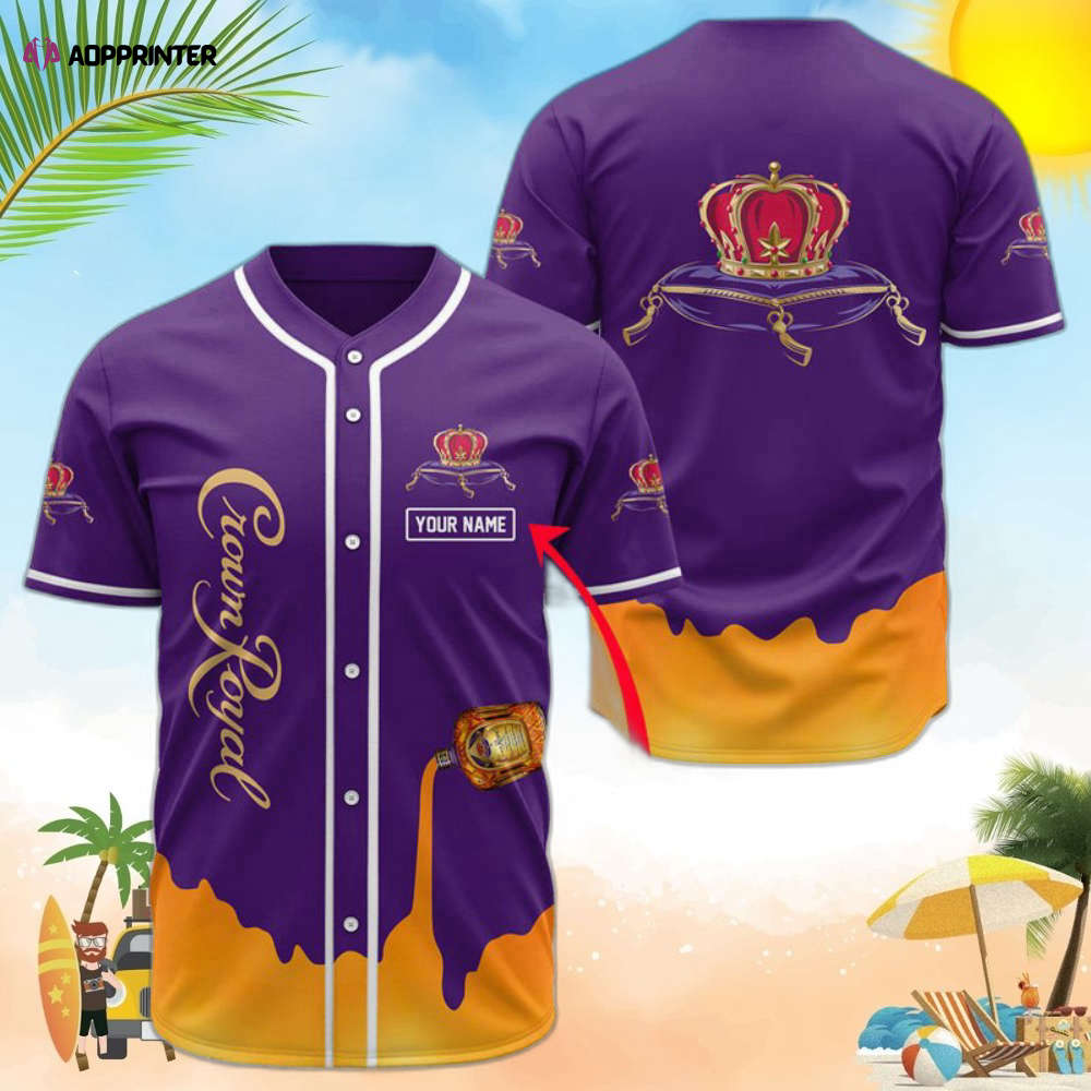 Personalized Crown Royal Whiskey 2k213 Baseball Jersey - Aopprinter baseball jersey product view 1