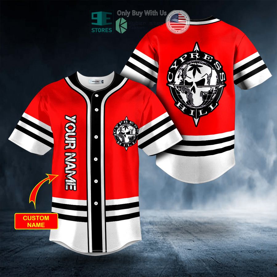 BEST Personalized Cypress Hill Skull Custom Baseball Shirt baseball jersey product view 1