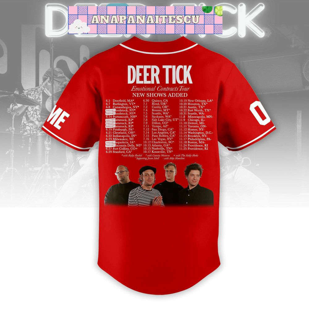 Personalized Deer Tick Baseball Jersey For Men Women - lylyprint.com baseball jersey product view 2