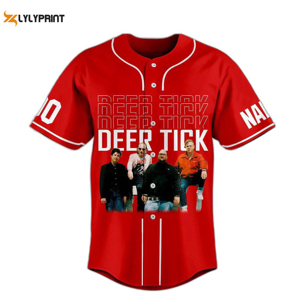 Personalized Deer Tick Baseball Jersey For Men Women - lylyprint.com baseball jersey product view 1