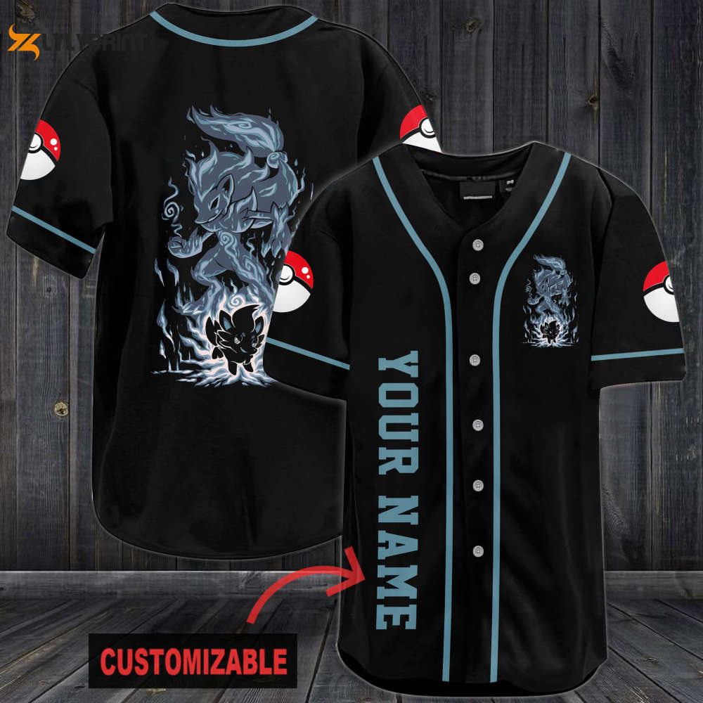 Personalized Delphox Baseball Jersey - lylyprint.com baseball jersey product view 1