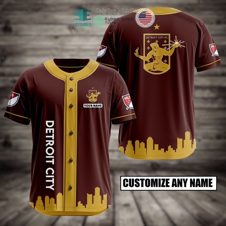 BEST Personalized Detroit City Custom Baseball Shirt baseball jersey product view 1