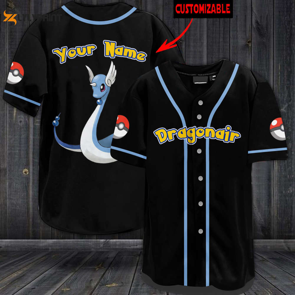 Personalized Dragonair Baseball Jersey - lylyprint.com baseball jersey product view 1