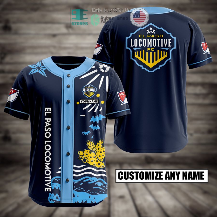 BEST Personalized El Paso Locomotive Custom Baseball Shirt baseball jersey product view 1