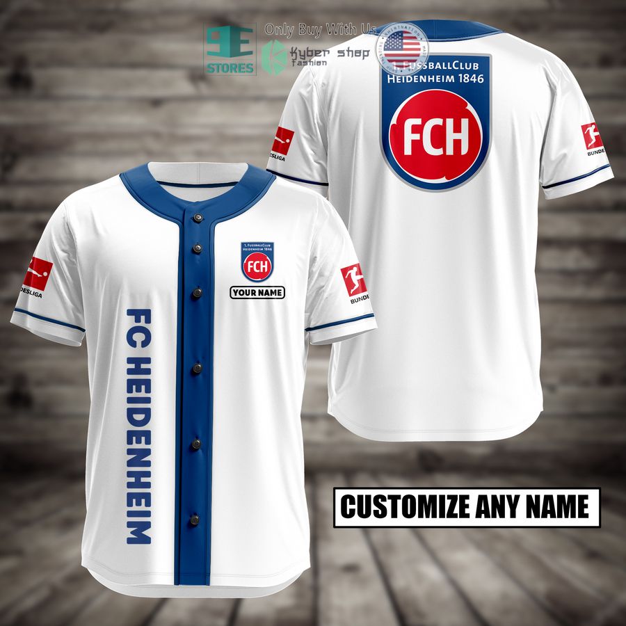 BEST Personalized FC Heidenheim Custom Baseball Shirt baseball jersey product view 1