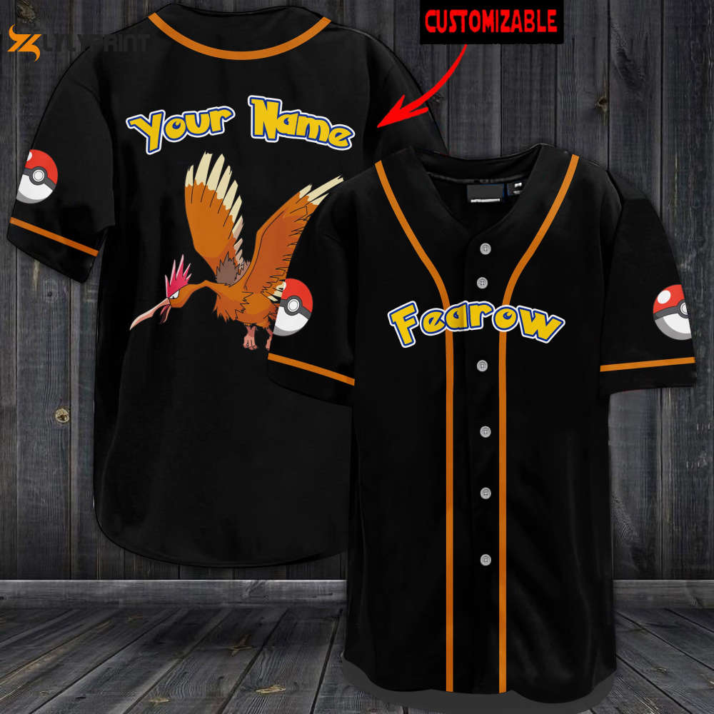 Personalized Fearow Baseball Jersey - lylyprint.com baseball jersey product view 1