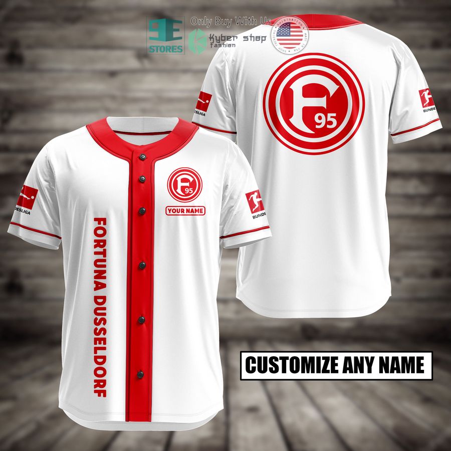 BEST Personalized Fortuna Dusseldorf Custom Baseball Shirt baseball jersey product view 1