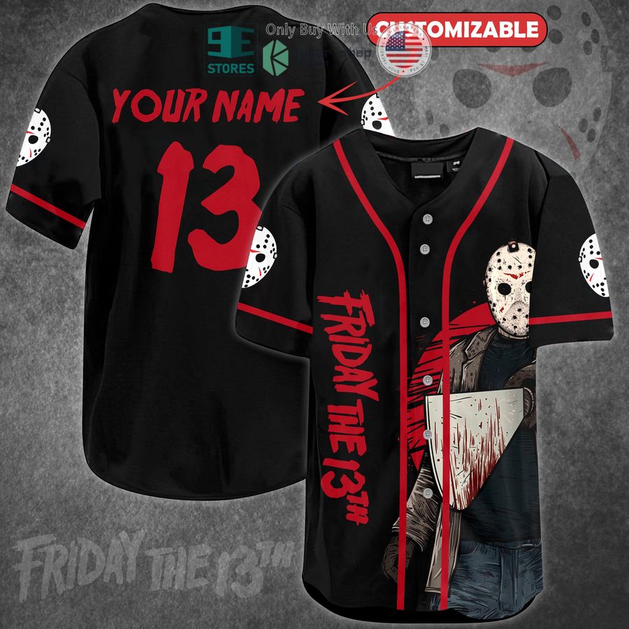 BEST Personalized Friday the 13th Baseball Jersey baseball jersey product view 1
