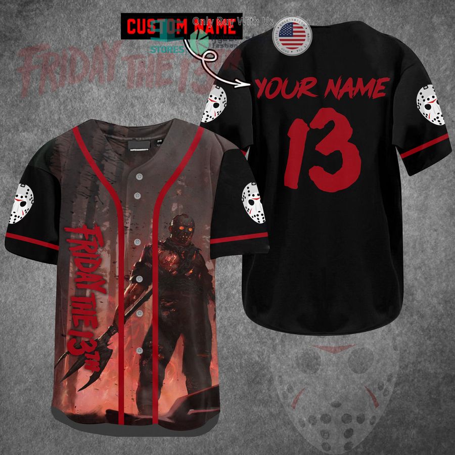 BEST Personalized Friday the 13th Jason Voorhees Baseball Jersey baseball jersey product view 1