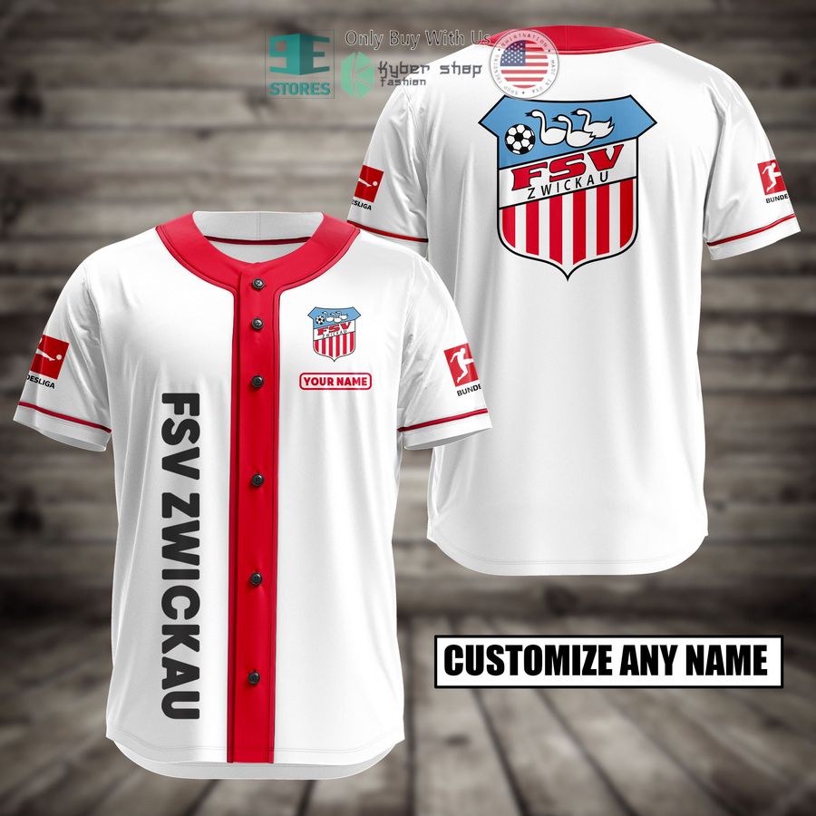 BEST Personalized FSV Zwickau Custom Baseball Shirt baseball jersey product view 1