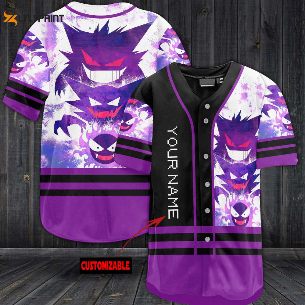 Personalized Gangar Baseball Jersey - lylyprint.com baseball jersey product view 1