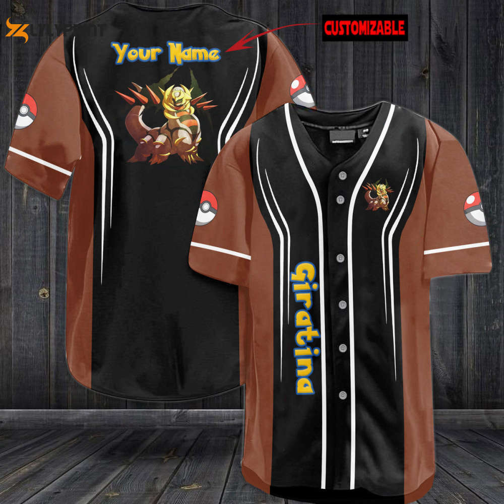Personalized Giratina Baseball Jersey - lylyprint.com baseball jersey product view 1