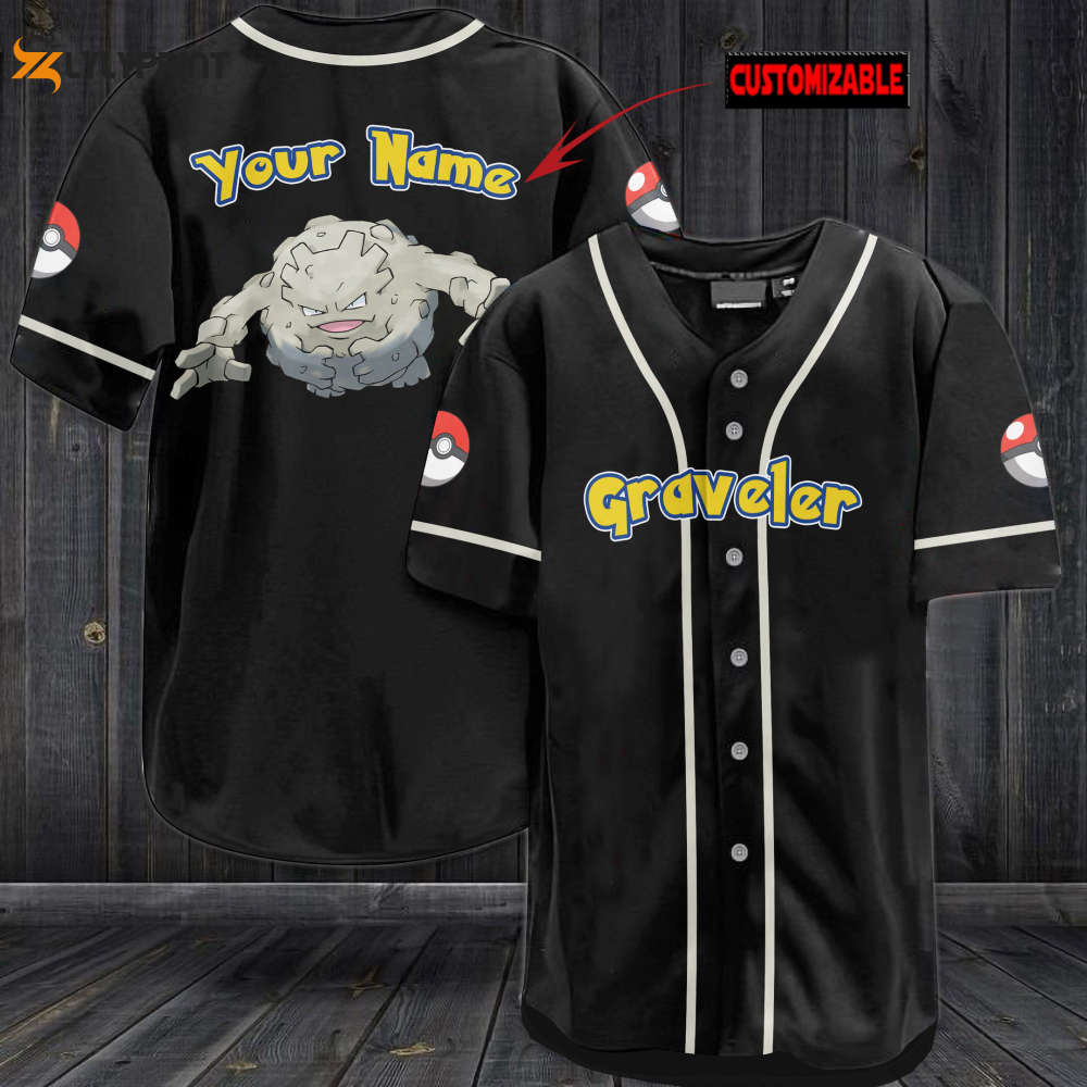 Personalized Graveler Baseball Jersey - lylyprint.com baseball jersey product view 1