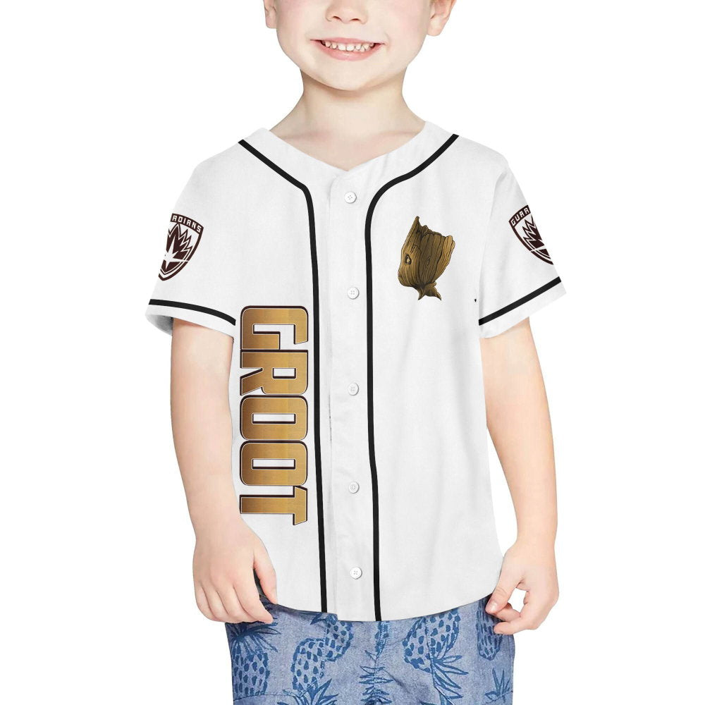Personalized Groot Awesome Love Life Baseball Jersey - lylyprint.com baseball jersey product view 4