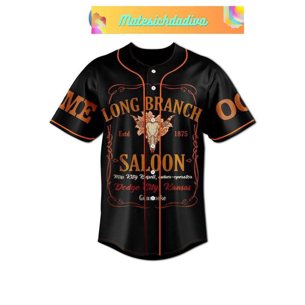 Personalized Gunsmoke Baseball Jersey For Men Women - lylyprint.com baseball jersey product view 2