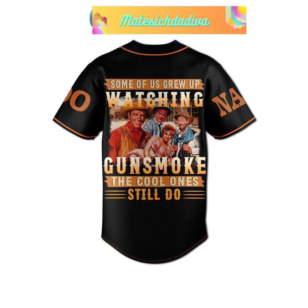 Personalized Gunsmoke Baseball Jersey For Men Women - lylyprint.com baseball jersey product view 3