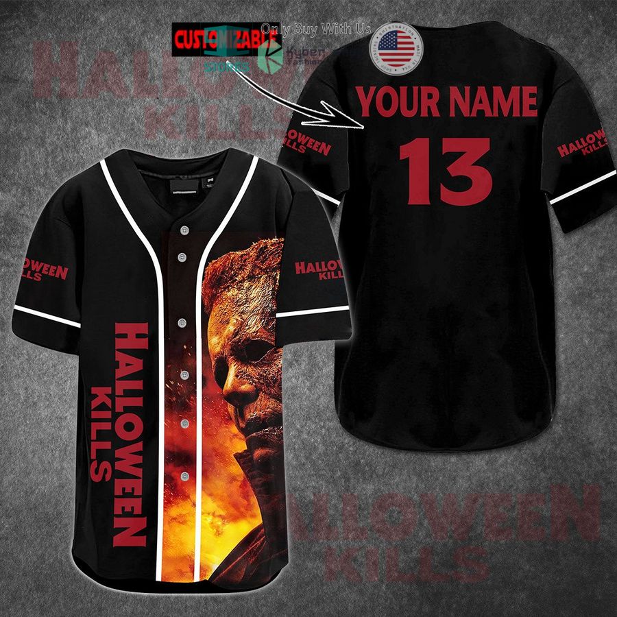 BEST Personalized Halloween Kills Michael Myers Baseball Jersey baseball jersey product view 1