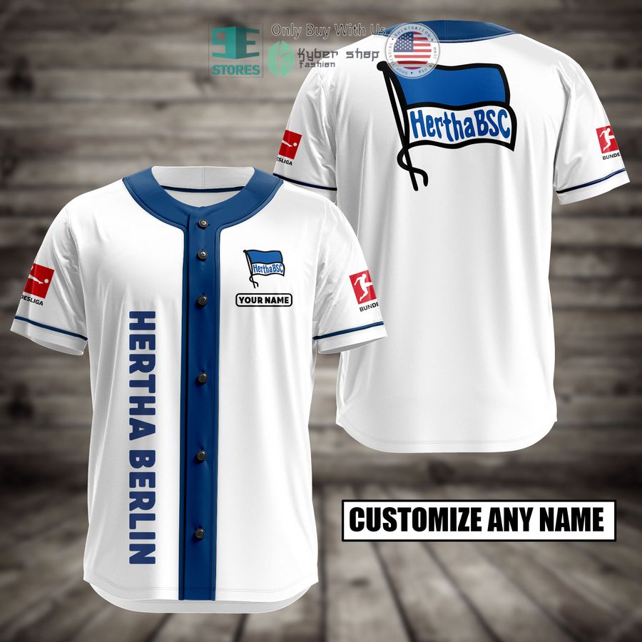 BEST Personalized Hertha Berlin Custom Baseball Shirt baseball jersey product view 1