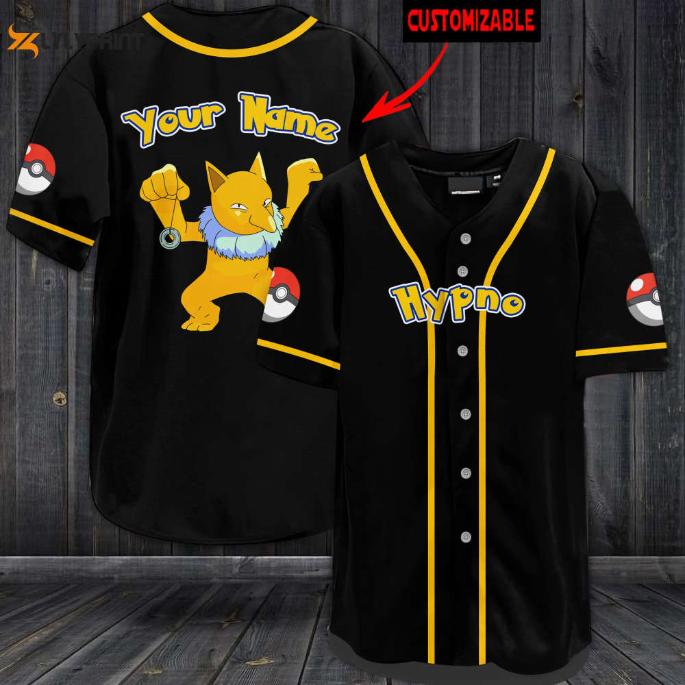 Personalized Hypno Baseball Jersey - lylyprint.com baseball jersey product view 1