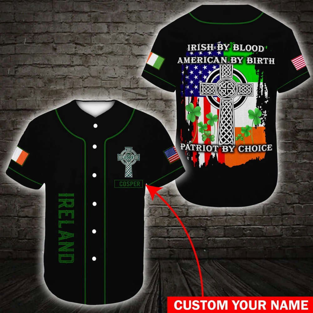 Personalized Irish Celtic Celtic Pride Baseball Jersey baseball jersey product view 2