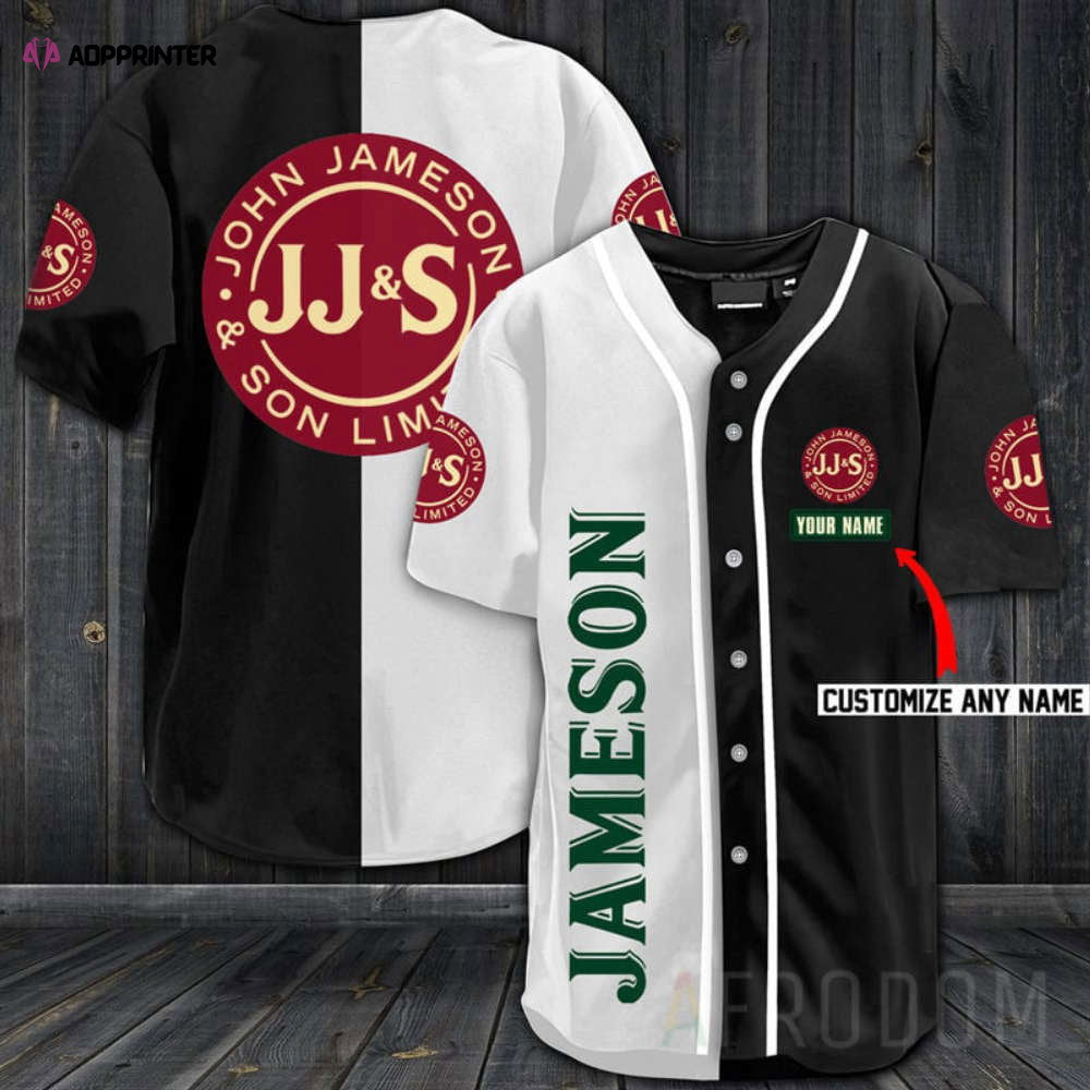 Personalized Jameson Whiskey Baseball Jersey - Aopprinter baseball jersey product view 1