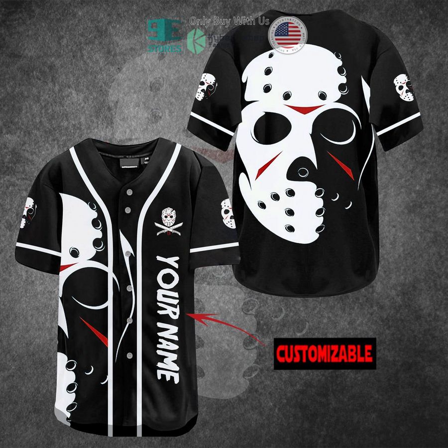 BEST Personalized Jason Voorhees Face Baseball Jersey baseball jersey product view 1
