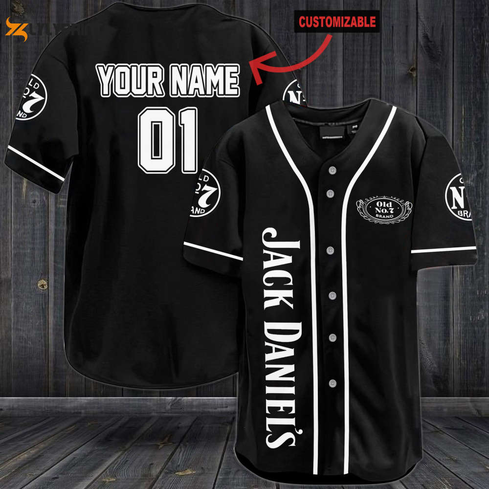 Personalized JD Baseball Jersey - lylyprint.com baseball jersey product view 1