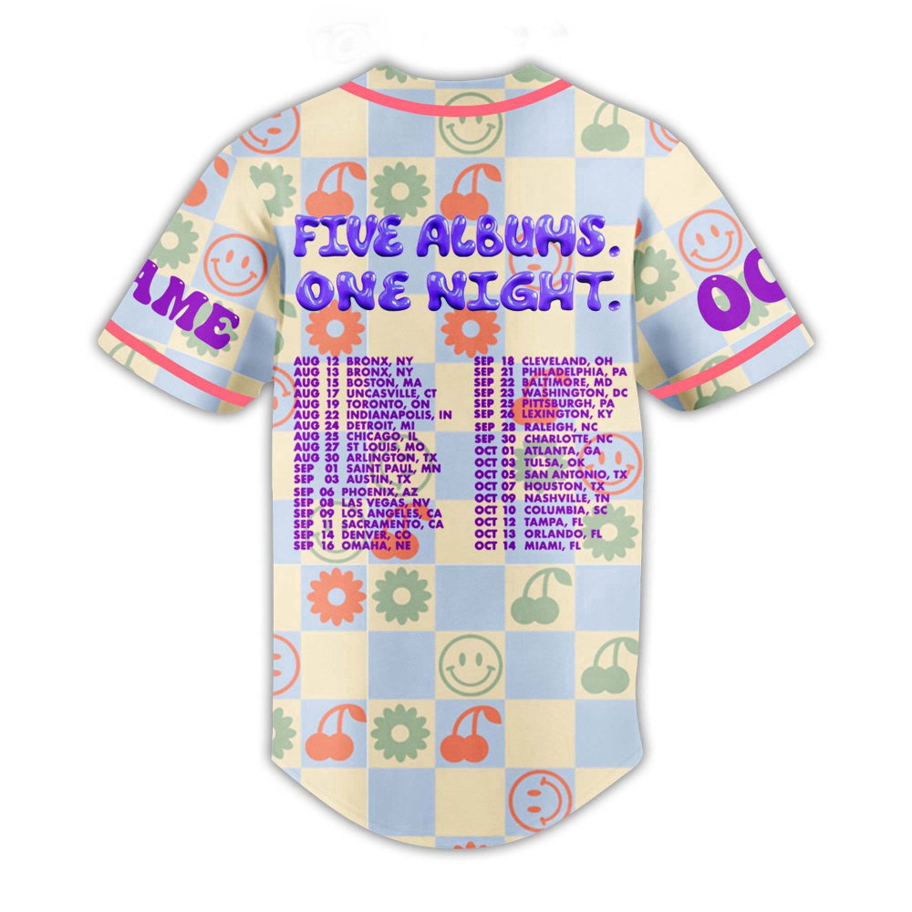 Personalized Jonas Brothers Baseball Jersey - Tour Shirt & Music Merch for Fans - Aopprinter baseball jersey product view 2