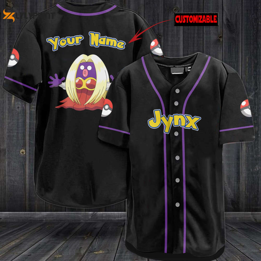 Personalized Jynx Baseball Jersey - lylyprint.com baseball jersey product view 1