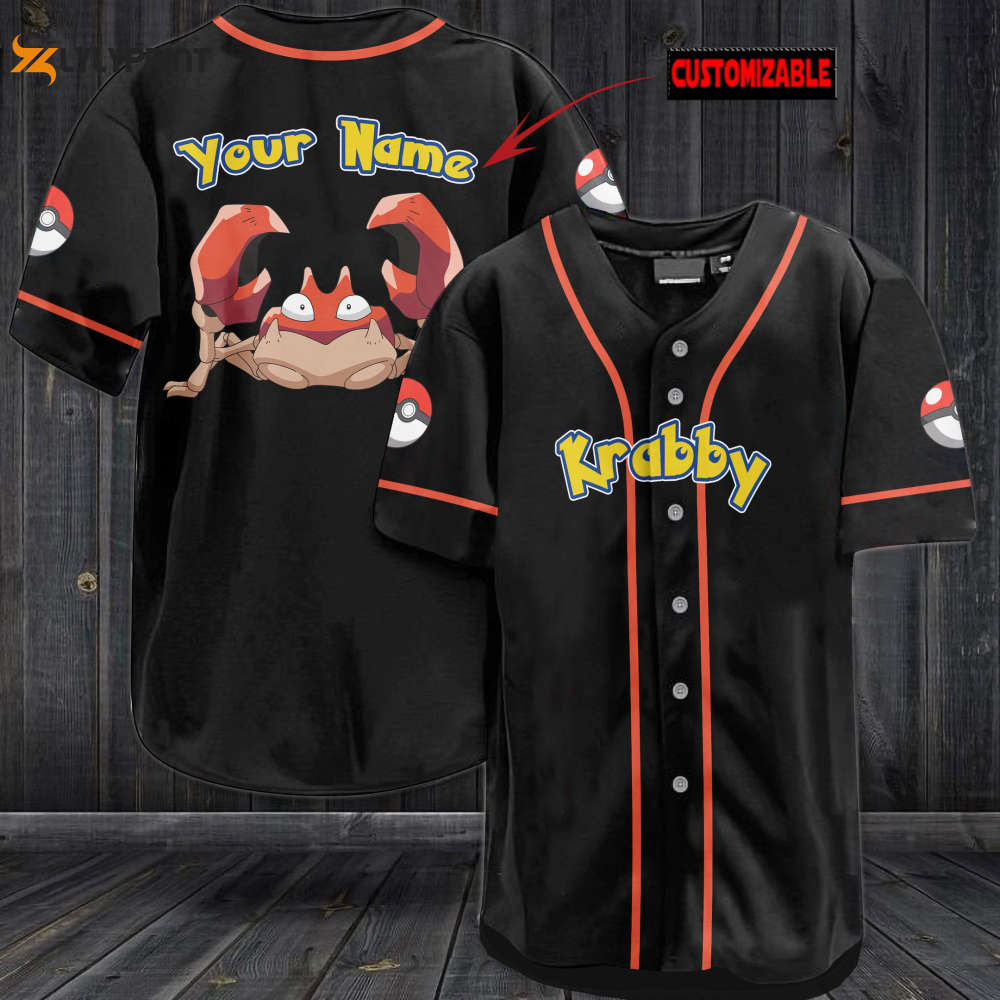 Personalized KraBaseball Jersey - lylyprint.com sports jersey product view 1